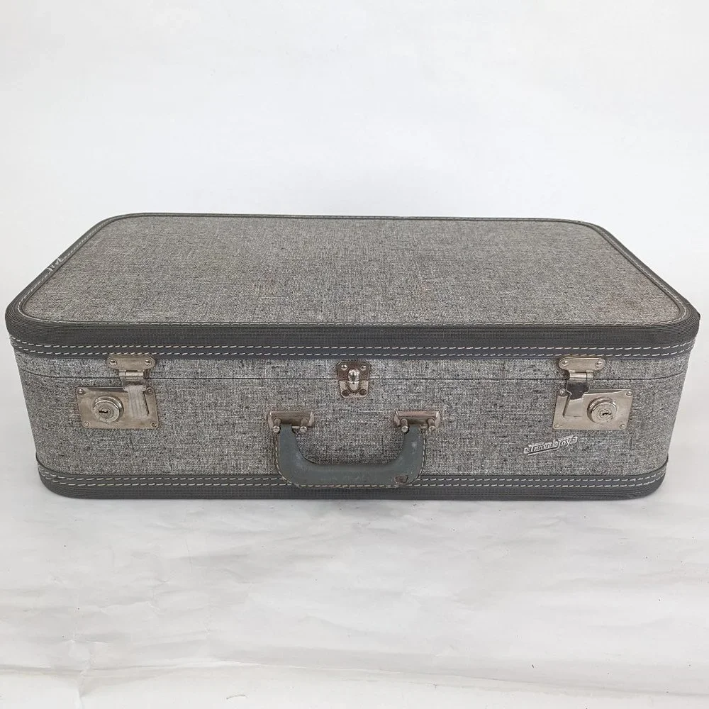 💼✈️ Vintage TravelJoy Locking Hardshell Suitcase ✈️💼